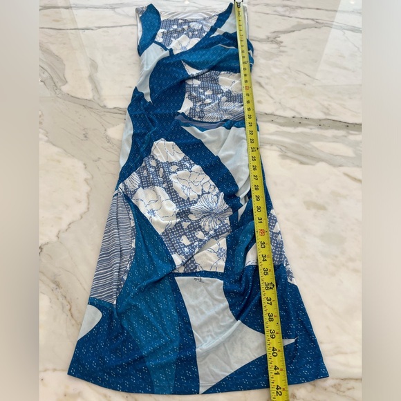 EMILIO PUCCI BLUE PRINTED DRESS MODEL 32RL83 SIZE IT 44 / US 10 NWTS! - Picture 11 of 15